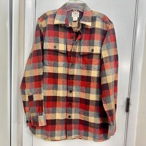 L.L. bean Plaid Flannel Shirt for Men M-Tall